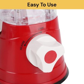 Spendeal Rotary Cheese Grater, 3 in 1 Cheese Shredder Grater Rotary with Handle, Vegetable Mandoline Slicer Shredder for Vegetable, Cheese, Nut (Red)