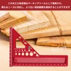 EsiFare Triangular Ruler for Carpentry Right Angle Ruler with Dowel