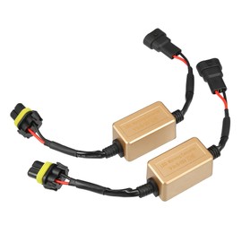 X AUTOHAUX LED Car Headlight Canbus Decoder C16 9006 9012 HB3 HB4 Error Free Warning Resistors Decoder Replacement Anti Flicker Resistor (Set of 2)