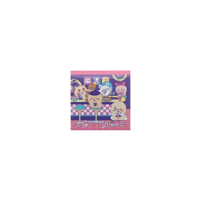 Sun-Star Stationery S2851016 Chiikawa Goods, Memo Pad, Square, Dinner