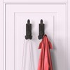 VAEHOLD 2 Pack Adhesive Towel Hooks Robe Towel Wall Hooks