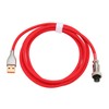 Mechanical Keyboard Cable Double Sleeve Custom Coiled with Detachable Metal