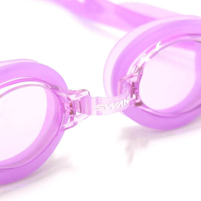 Swans SWRV-003N (LAV) Swim Goggles, For Adults, Anti-Fog, UV Protection,