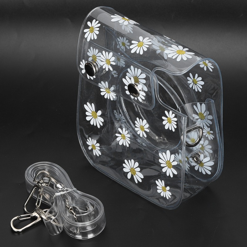 Transparent Camera Bag Daisy Pattern Single Shoulder Mini Photography Tool