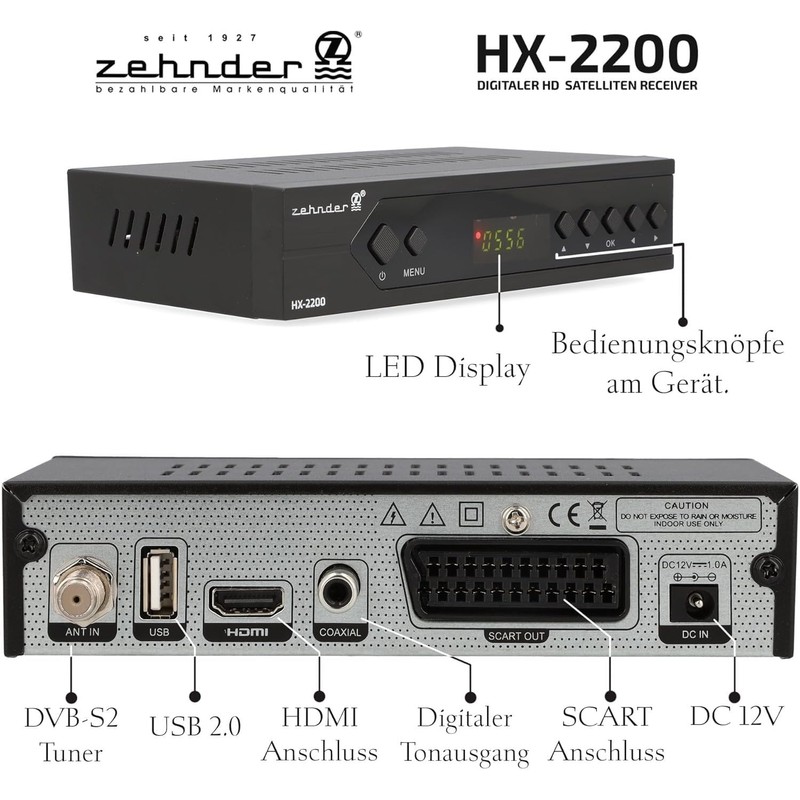 [ Test Very Good, Note 1.2 *] ZEHNDER HX 2200