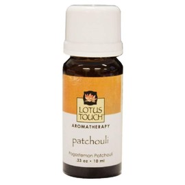 Patchouli Essential Oil by Lotus Touch, 10 ml Bottle - 100% Pure, Therapeutic Grade Single-Note Essential Oil for Aromatherapy - Sweet, Musky & Sensual Aroma - Soothing & Excellent for Dry Skin