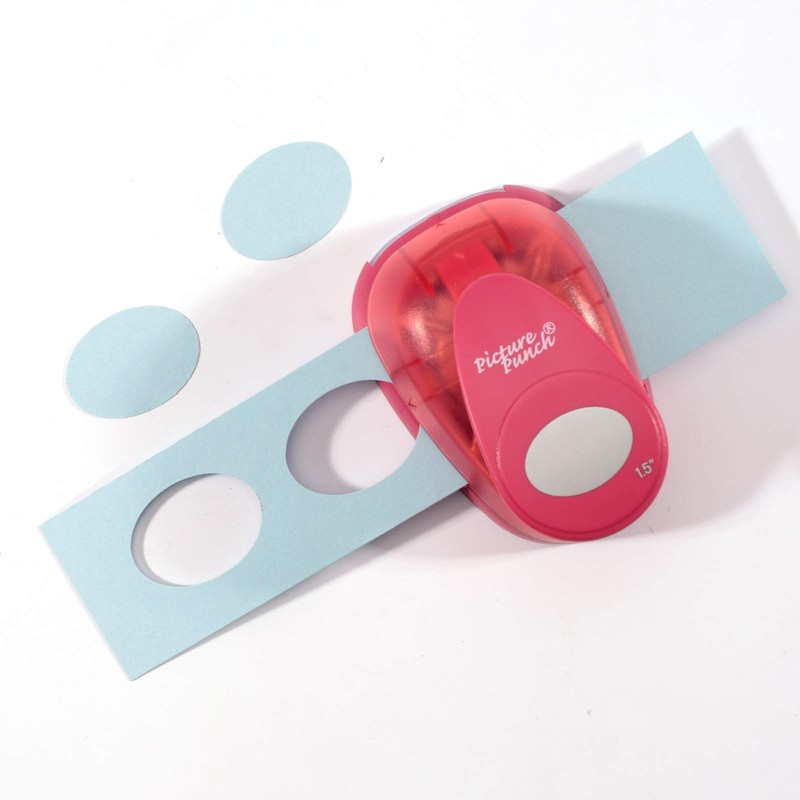 Vaessen Creative Stanzer Maxi Oval | 3,75 cm, Metal, Plastic,