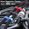 Vignee 5 Pieces Separator Clamp Fuel Line Mounting Clamps (Blue,AN6)