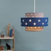 MiniSun Modern Blue & Light Grey Cut Out Star Design