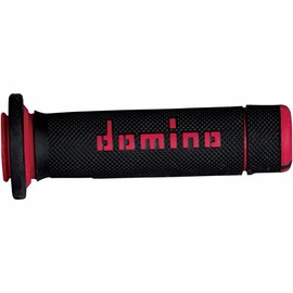 Domino A18041C4240A7-0 Domino ATV Grips - Black/Red