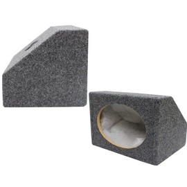 Absolute USA 6X9PKG 6 X 9 Inches Angled/Wedge Box Speakers, Set of Two (Grey)