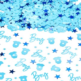 ParPix 15 g Blue Baby Shower Decoration Confetti, Baby Shower Party Decoration Girl Boy Confetti, Baby Shower Confetti Table Decoration Confetti, Baby Shower Confetti Confetti Confetti Baby Shower