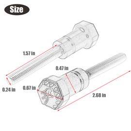GIDIBII Front Seat Thumb Screws Bolts, Mount Screw Cap Compatible with Suzuki GSX1300R Hayabusa 1999-2007 (2 PCS,Black)