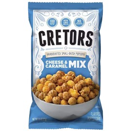 G.H. Cretors The Mix Popped Caramel & Real Cheddar Cheese Pop Corn 7.5 oz. (Pack of 2)