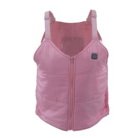 Women Electric Heated Vest Smart Heating Vest Winter Thermal Insulated Vest for Outdoor Camping Tent RV Pink