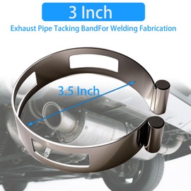 3.5 inches Stainless Steel Exhaust Tack Welding Clamp-On Kit | Heavy-Duty Corrosion-Resistant Tool for Automotive Exhaust Fabrication & Professional Welding Projects (3.5 inches 1PCS)