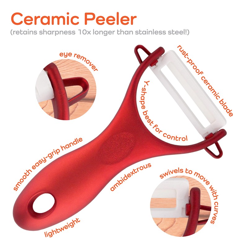 Heavy Duty Kitchen Shears with Peeler Set - Perfect for