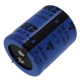 Elko Capacitor Radial 330µF 450V | Snap-in Electrolytic Capacitor up to 85°C | 330uF Electrolytic Capacitor from Vishay