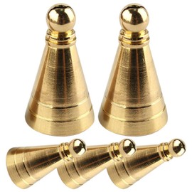 Brass Incense Cone Mold Kit - 5Pcs Golden Cone Incense Maker for Home Use Portable and Smooth Design for Easy Burning
