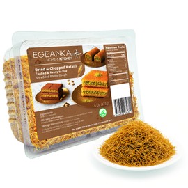Egeanka Kataifi Shredded Phyllo Dough for Kunafa, Dubai Chocolate, and Desserts, Vegan & Halal, No Preservatives, Dried & Cooked Options - 6 Oz (Cooked)