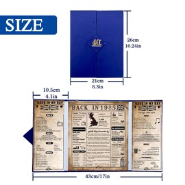 back in 1985 Poster 40th Birthday Gifts for Women and Men,Vintage Happy 40th Birthday Decoration Supplies for 40 Year Old,Folded