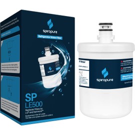 SpiroPure SP-LE500 NSF Certified Refrigerator Water Filter Replacement for GEN11042F08, LT-500P, 5231JA2002A, 9890, ADQ72910901 ADQ72910902, GEN11042F-08 (1 Pack)