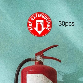 Milageto 30Pcs Stickers Signs Weatherproof Self Sticky Decals Security Stickers for School Workshop Office Boat