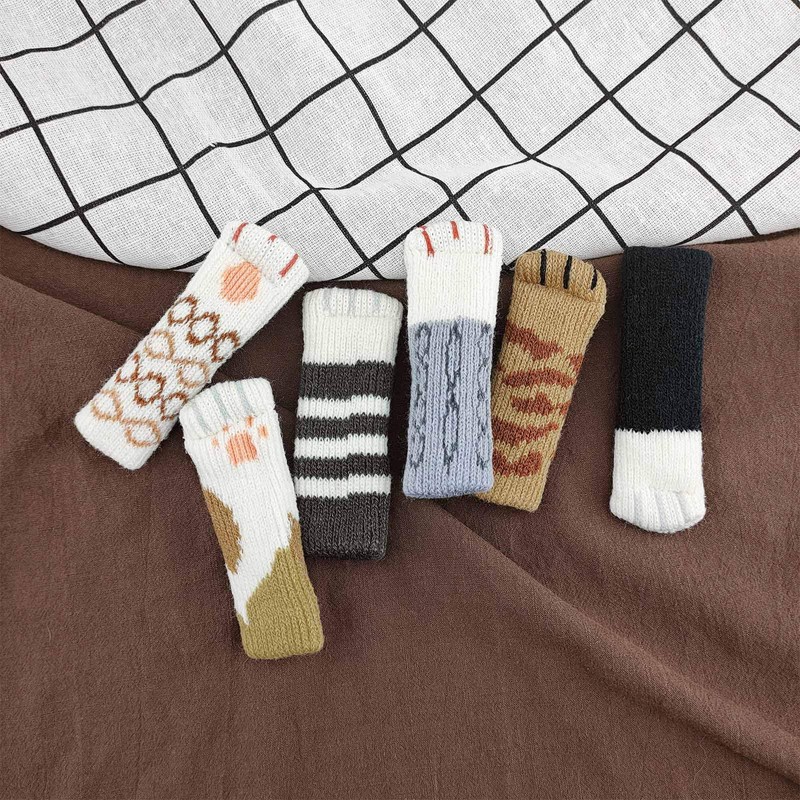 SING F LTD 24Pcs Furniture Leg Covers Set Cute Cat