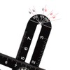 NUZAMAS Aluminum Alloy Multi-Angle Ruler, Angle Luiser Instant Template, Metal