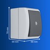 REV 0511641777 AquaForm Control Switch for Wet Rooms, IP44, 1-Pole,