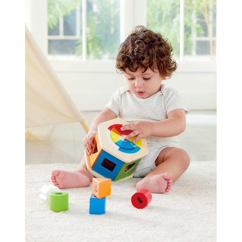 Hape Wonderful Shape Sorter, Creative and Educational Wooden Toy for