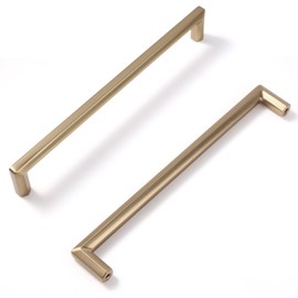 Vicycmc Champagne Bronze Zinc Alloy Solid Cabinet Pulls 7-1/2 Inch(192mm) Hole Center,Dresser Cabinet Handles Luxury Cabinet Pull Hardware for Bedroom, Kitchen 6 Pack 2401