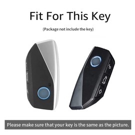 ontto Key Fob Cover Keyring fit for X7 223i Active iX40 IX50 xDriveToure 7 Series G07 IX I7 Key Case Leather key holder keyring keychain Accessories Blue