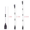 2 PCS Telescoping Paddle Aluminum Alloy Paddles Round Grip Boat