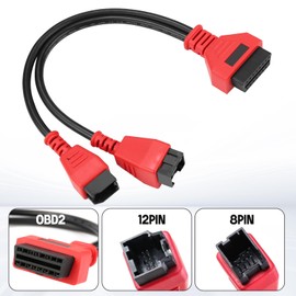 Freyoue OBD2 Adapter Cable for Chrysler 12+8 Dodge Ram Jeep Fiat Adaptor Cable Connector Bypass Gateway Protocol Programming Compatible with DS808 Test MS905 MS906 MS906BT MS906S MS908 MS908S