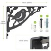 SELEWARE Heavy Duty Shelf Brackets 10 Inch, Bird Shelves Brackets,