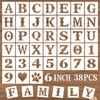 DZXCYZ 6 Inch Letter Stencils and Numbers, 38 Pcs Alphabet