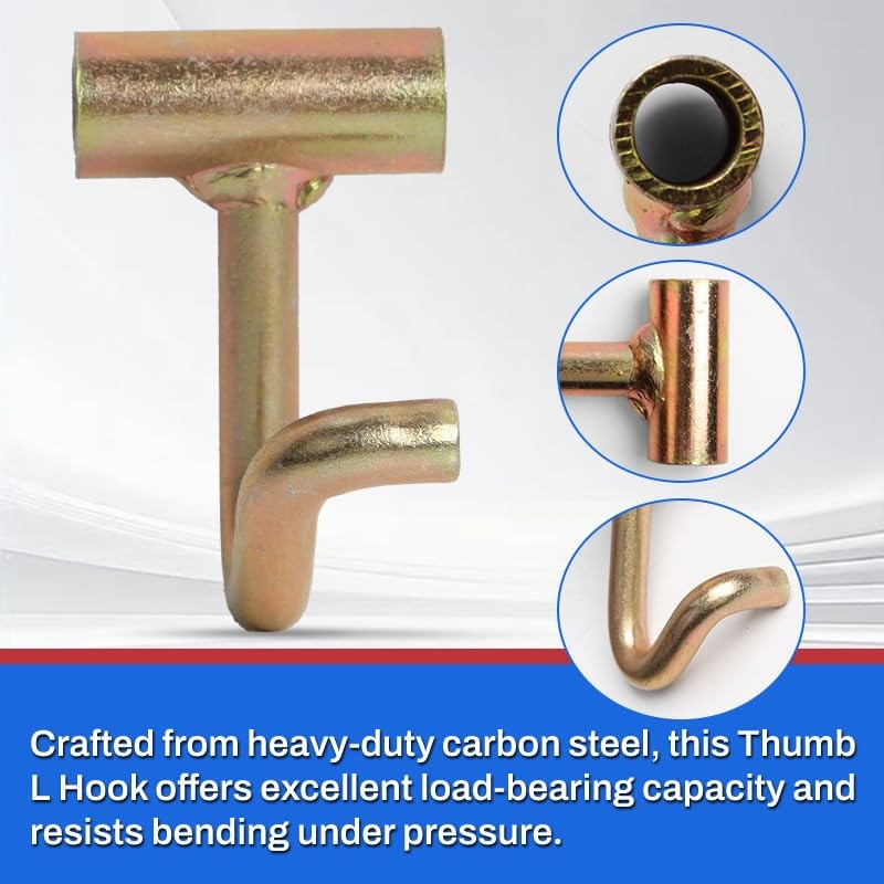 Iumcin Heavy Duty Thumb L Hooks for Tie Down Straps
