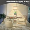 ZQQLITE Floor Lamp with Shelves for Living Room， Standing Lamp，Tall