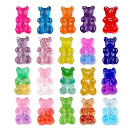 JUAXIOA Cute Gummy Bear Shoe Charms for Clog Pins Colorful Shoe Decoration for Girls Woman Gift Favors (Gummy bear)