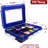 20 Compartment Large Pill Case with Airtight Seal - Silicone