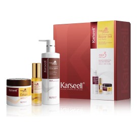 Karseell Tratamiento Capilar+aceite+shampoo Kit 3 En1