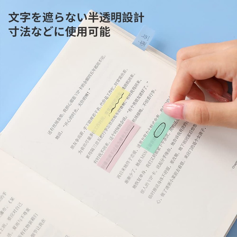 AAGWW Total: 400 Sheets Transparent Sticky Notes, Writing Title Sticky