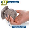 Child Safety Door Knob Cover (4 Pack) Hard-to-Remove Dual-Lock Door