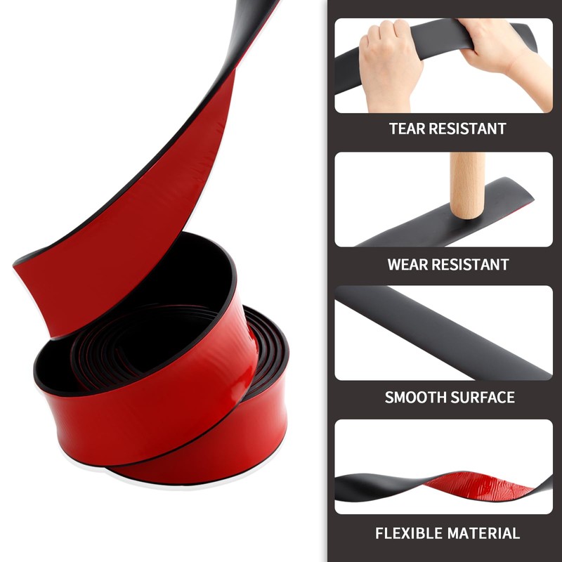 Heonay Self Adhesive Rubber Strips, Solid Neoprene Rubber Strips Rolls