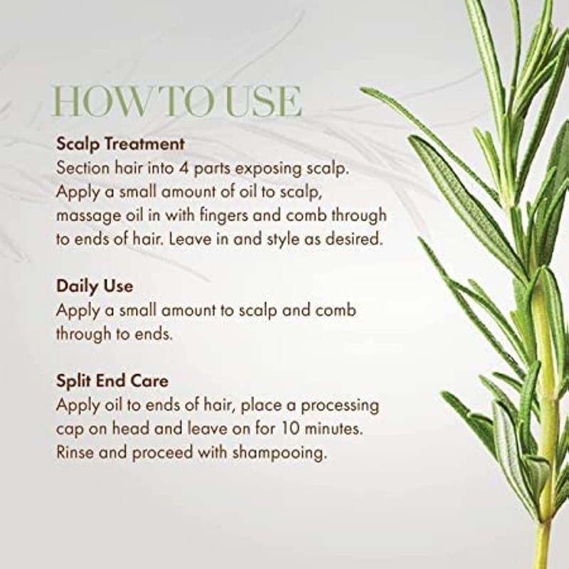 Mielle Rosemary Mint Scalp & Hair Oil 2oz, clear