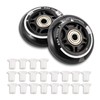 2PM SPORTS 4 Pack 64mm, 82A Inline Skate Wheels with