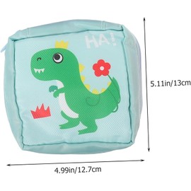 4 piezas Bolsa Portátil para Toallas Sanitarias con Diseño de Dibujos Animados Almacenamiento Práctico para Tampones Monedero y Cosméticos para Adolescentes y Mujeres