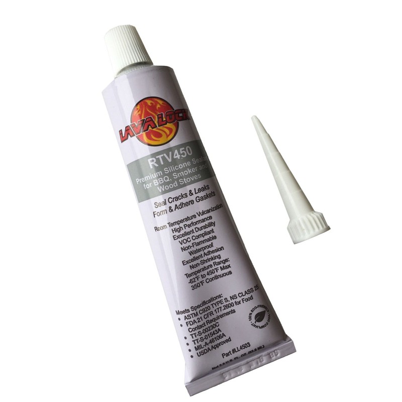 LavaLock® CLEAR RTV Hi-Temp Wood Pellet Flue Pipe Silicon Sealer
