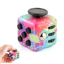 Fidget Toys Adults, Fidget Cube With 6 Different Functions, Stress Anxiety Relief Fidgets Toys, Fidget Toy Cube for Office Classroom Toy Gift for Adults